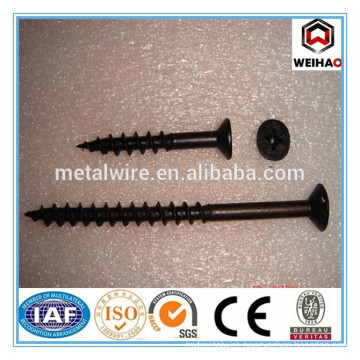 cross flat head black phosphate bugle head thread screw nails